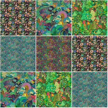 1/2 yard bundle Paradiso, 5pcs/bundle