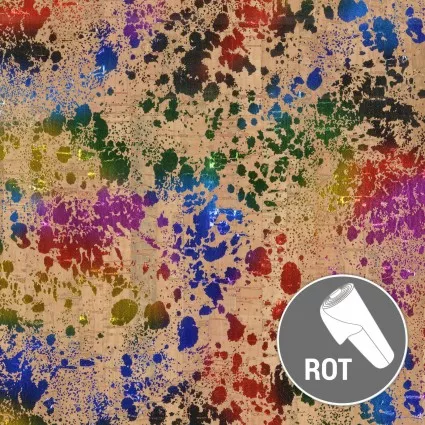 1 Yard Cork/Natural Metallic Rainbow
