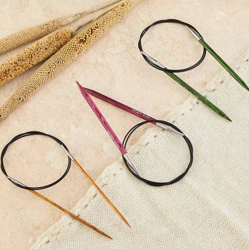 10 Fixed Circular Birchwood Needles