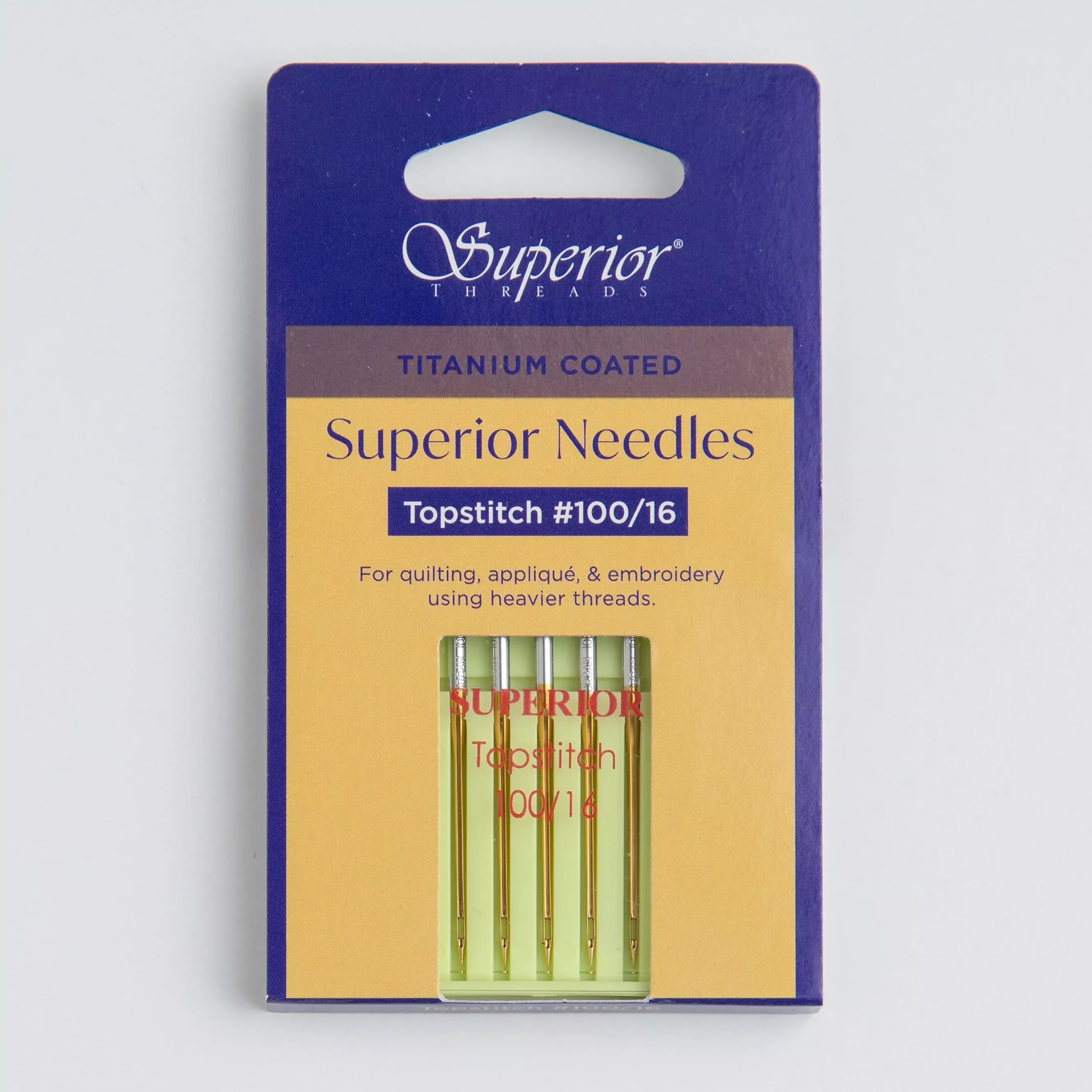 #100/16 Topstitch Titanium-coated Needles