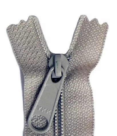 14in Tan Zipper Closed End