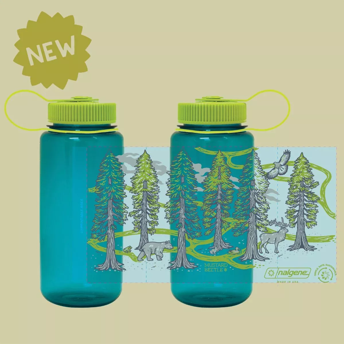16oz Nalgene: Redwoods