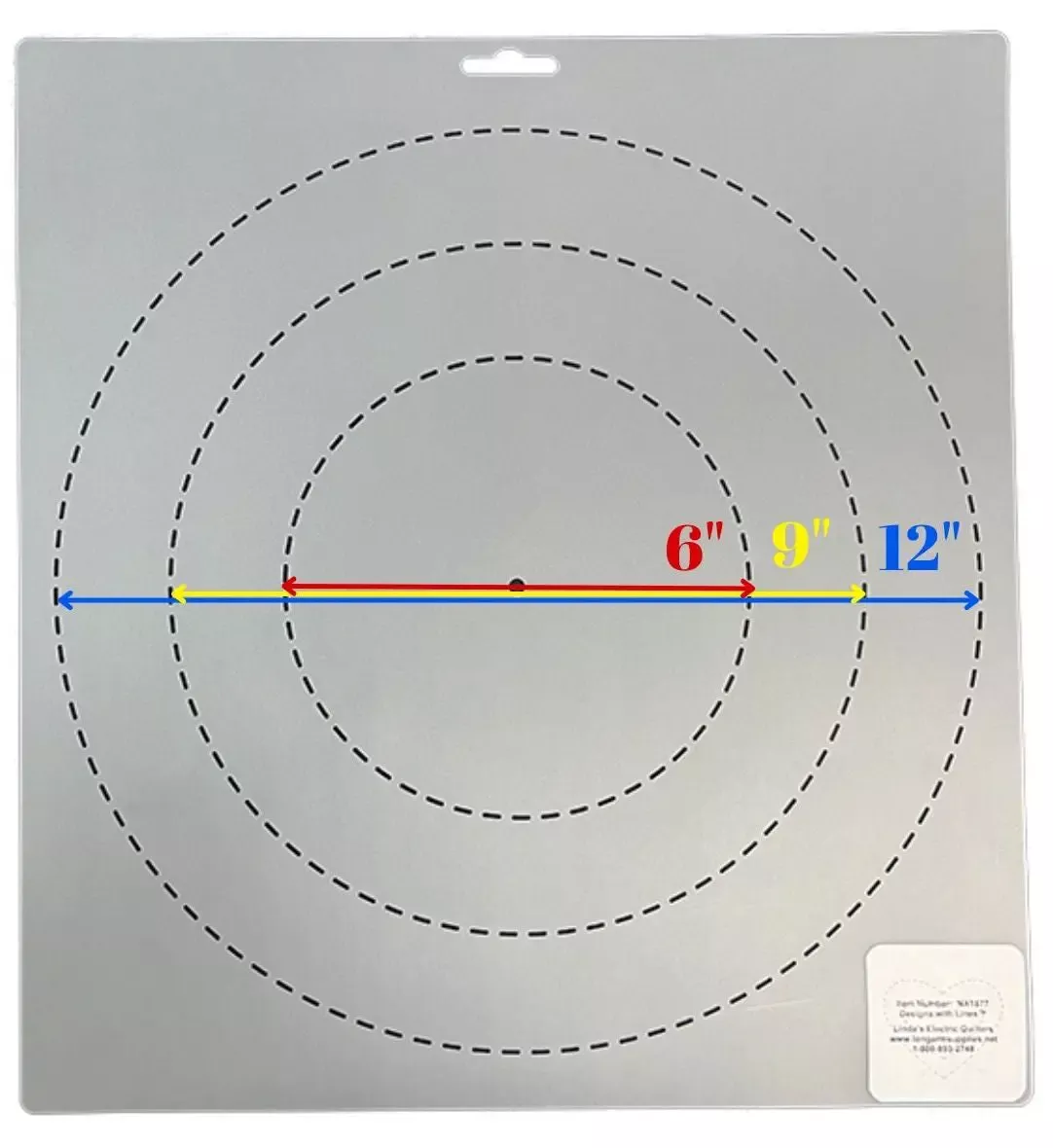 1877 Circle 6"/9"/12" Stencil