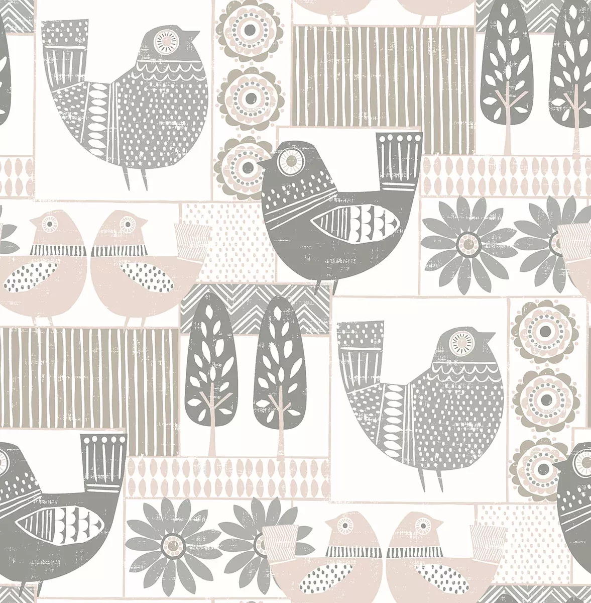 2821-25115 Hennika Light Pink Patchwork Wallpaper