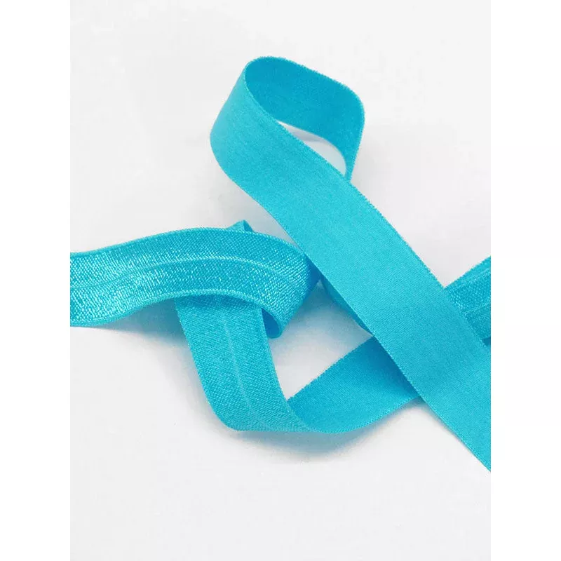3/4″ Parrot Blue Fold-Over Elastic