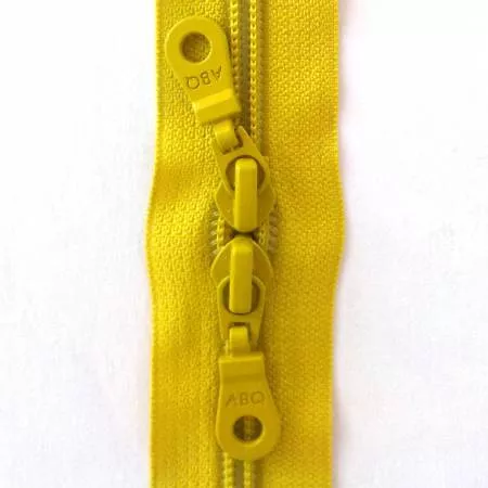 30" Double Pull Zipper/Apple Green