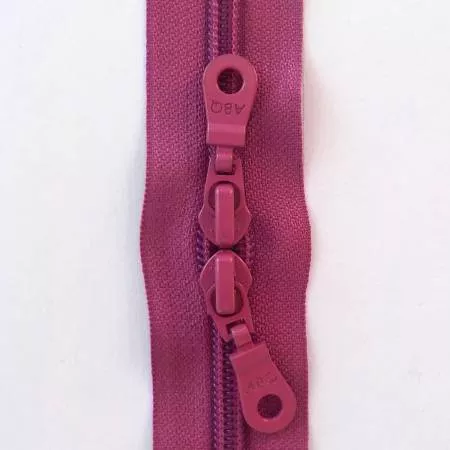 30" Double Pull Zipper/Magenta Haze