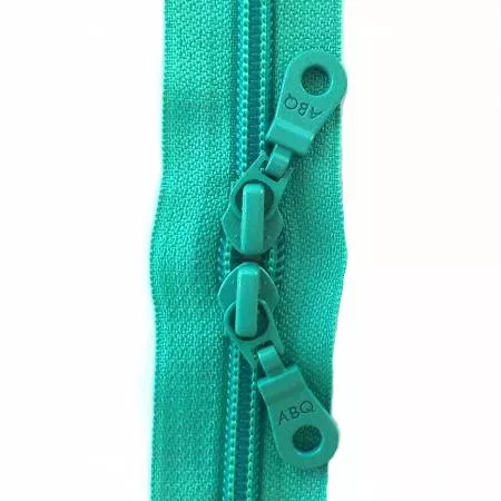 30" Double Pull Zipper/Turquoise