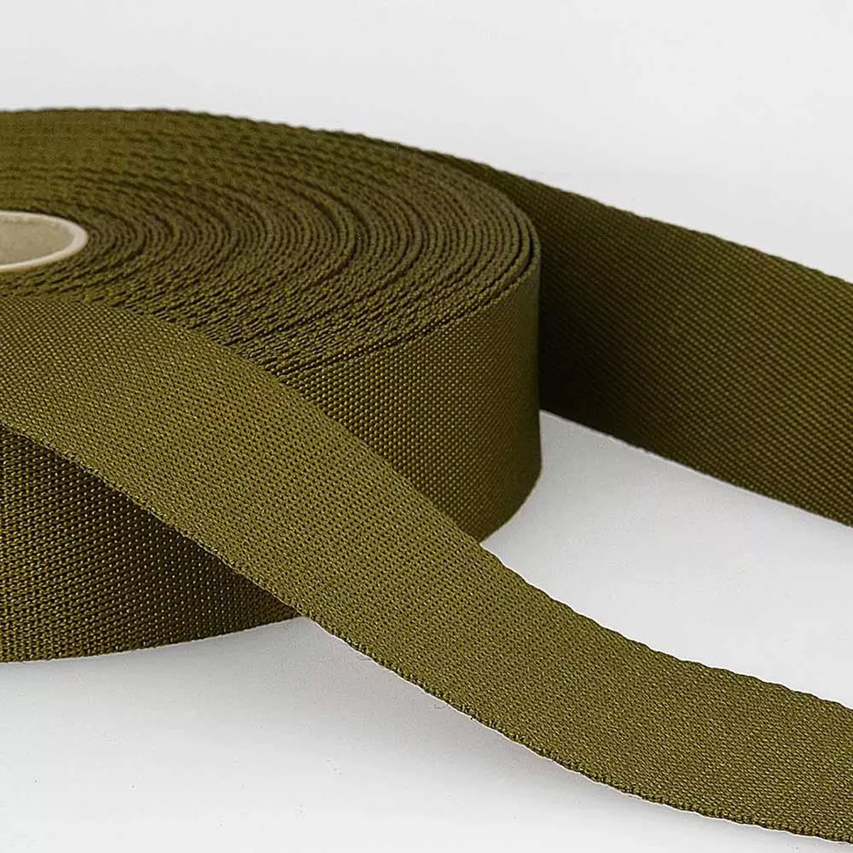 35mm Polyester Webbing in Olive