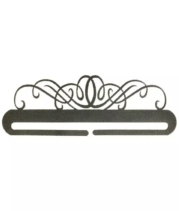 6in Windy Scroll Split Bottom Charcoal