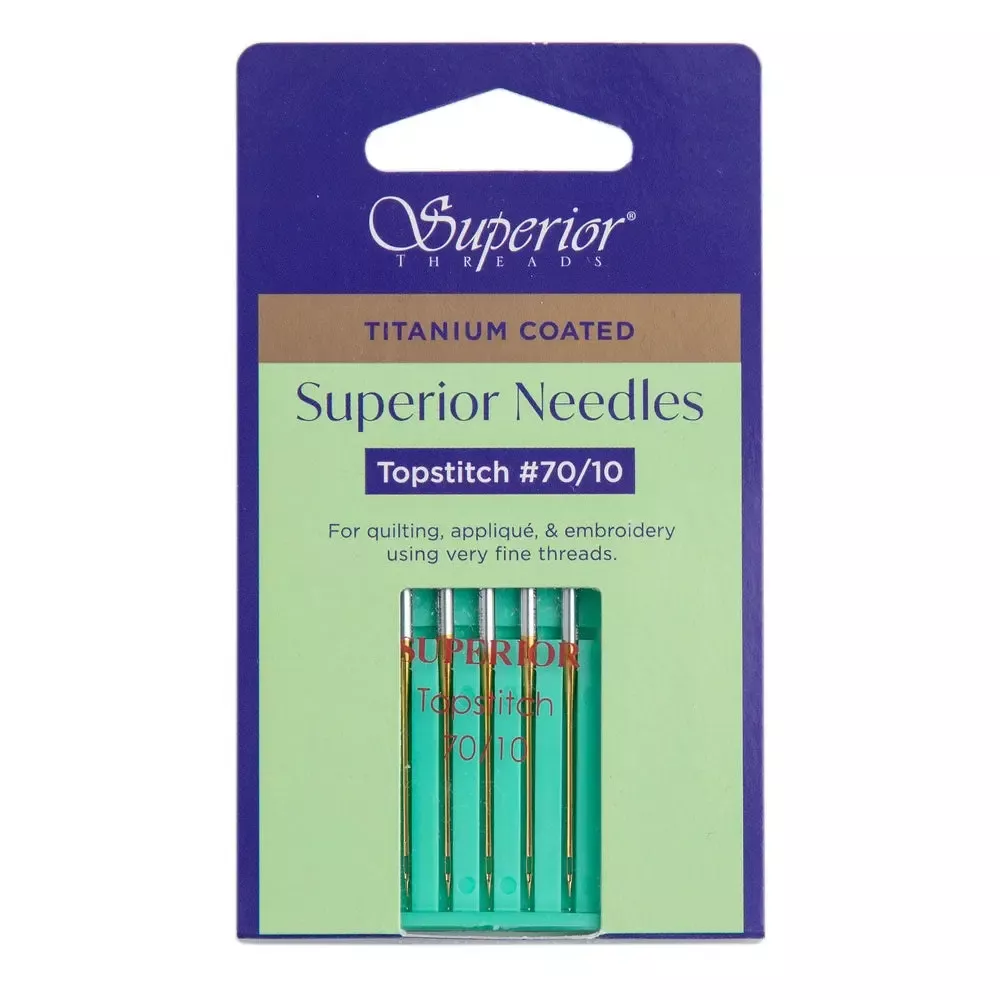 #70/10 Topstitch Titanium-coated Needles