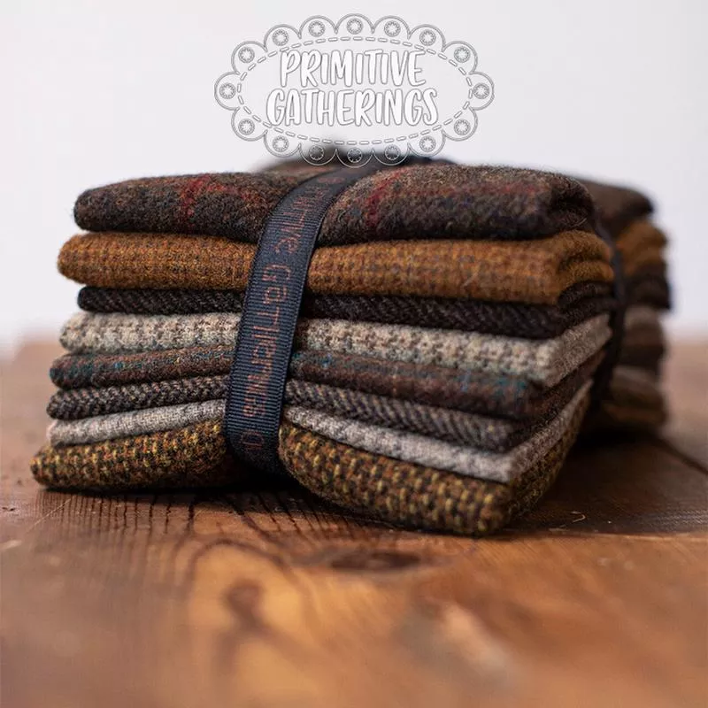 (8) 8″ x 14″ Wool Piece Bundle Basket