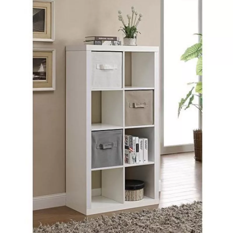 8-Cube Storage Organizer – White White