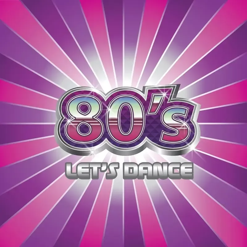 80’s Dance Party Fabric Panel – Purple