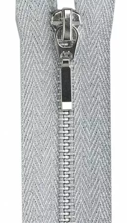 9" Metallic Zipper/Silver