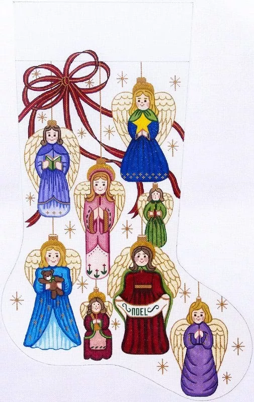 Alexa Designs –Angel Ornaments Stocking (7280)