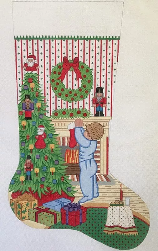 Alexa Designs –Boy Hanging Stocking