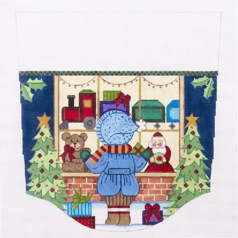 Alexa Designs –Boy Looking in Toy Window Cuff