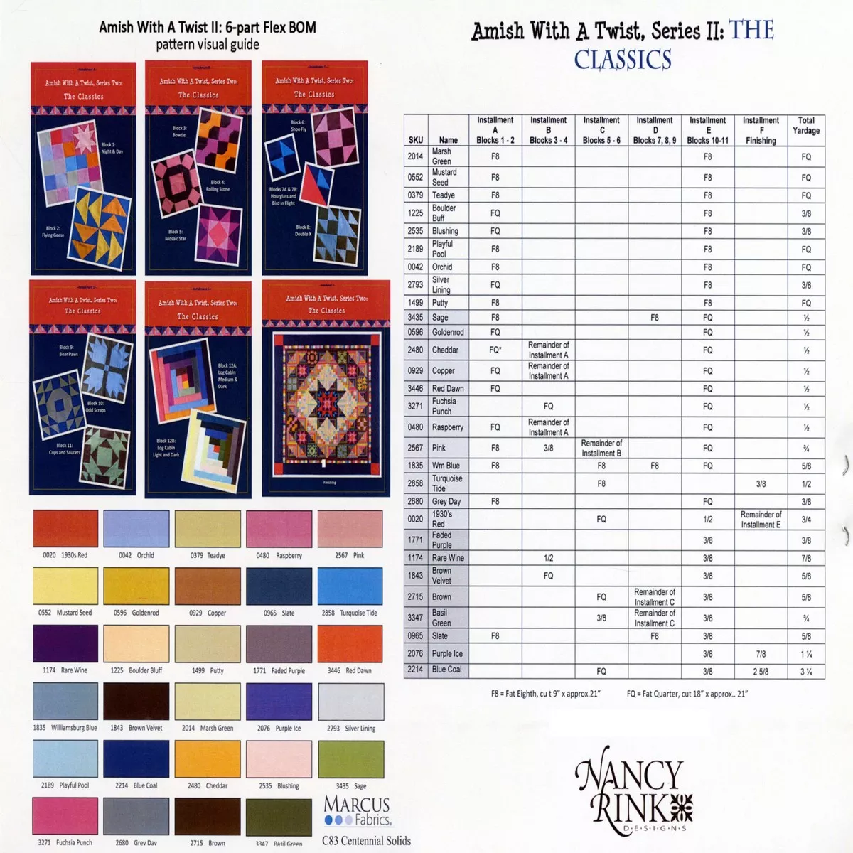 Amish With A Twist Quilt Pattern by Nancy Rink