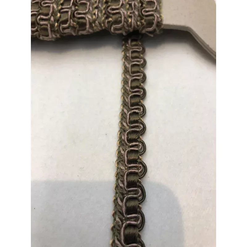 Antique Green Decorative Scroll Style Braid Gimp Trim