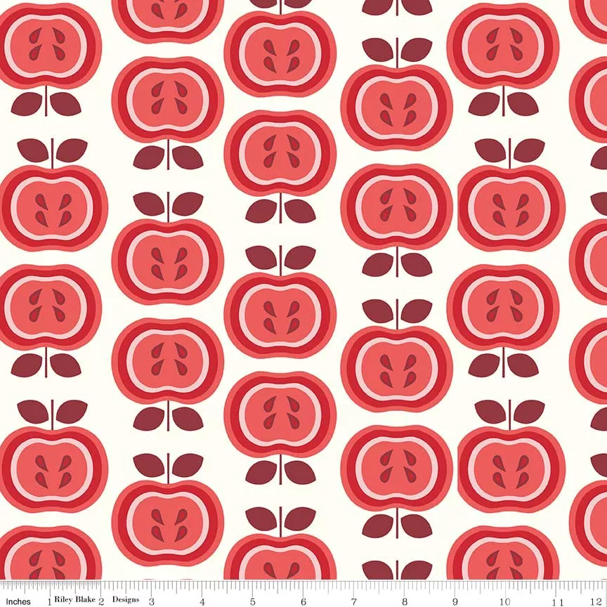 Apples/Red: Double Gauze