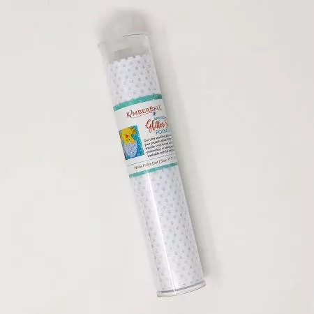 Applique Glitter Sheet/White Polka Dot (KimberBell)