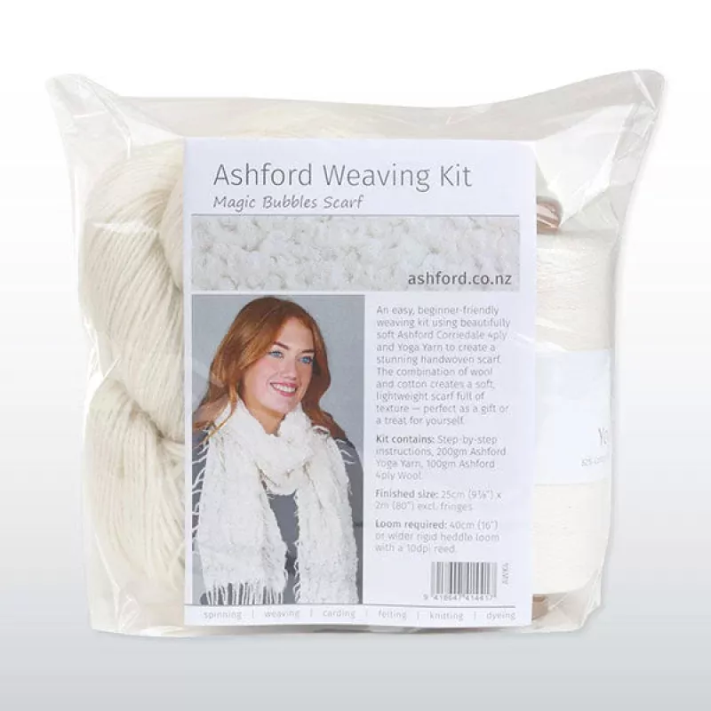 Ashford Weaving Kit 4 – Magic Bubbles Scarf Kit