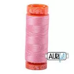 Aurifil 50wt cotton (mini-spool) 200m/Bright Pink