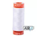 Aurifil 50wt cotton (mini-spool) 200m/White