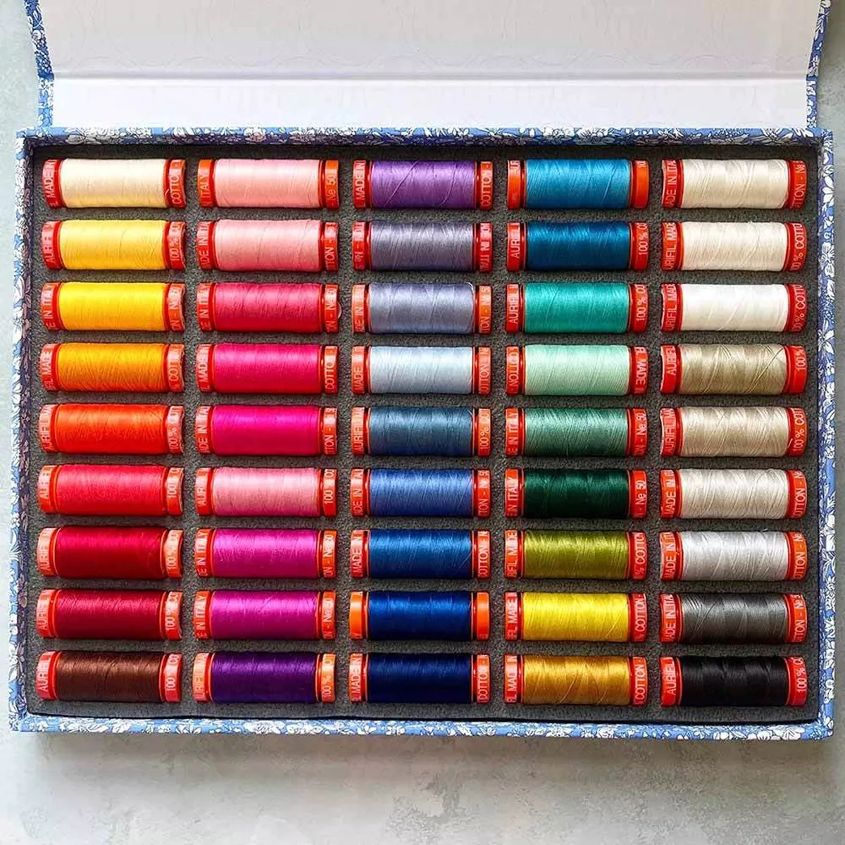 Aurifil x Liberty 50wt Cotton 45 Small Spools