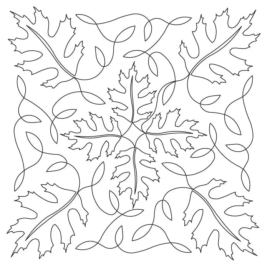Autumn Leaves Large Block