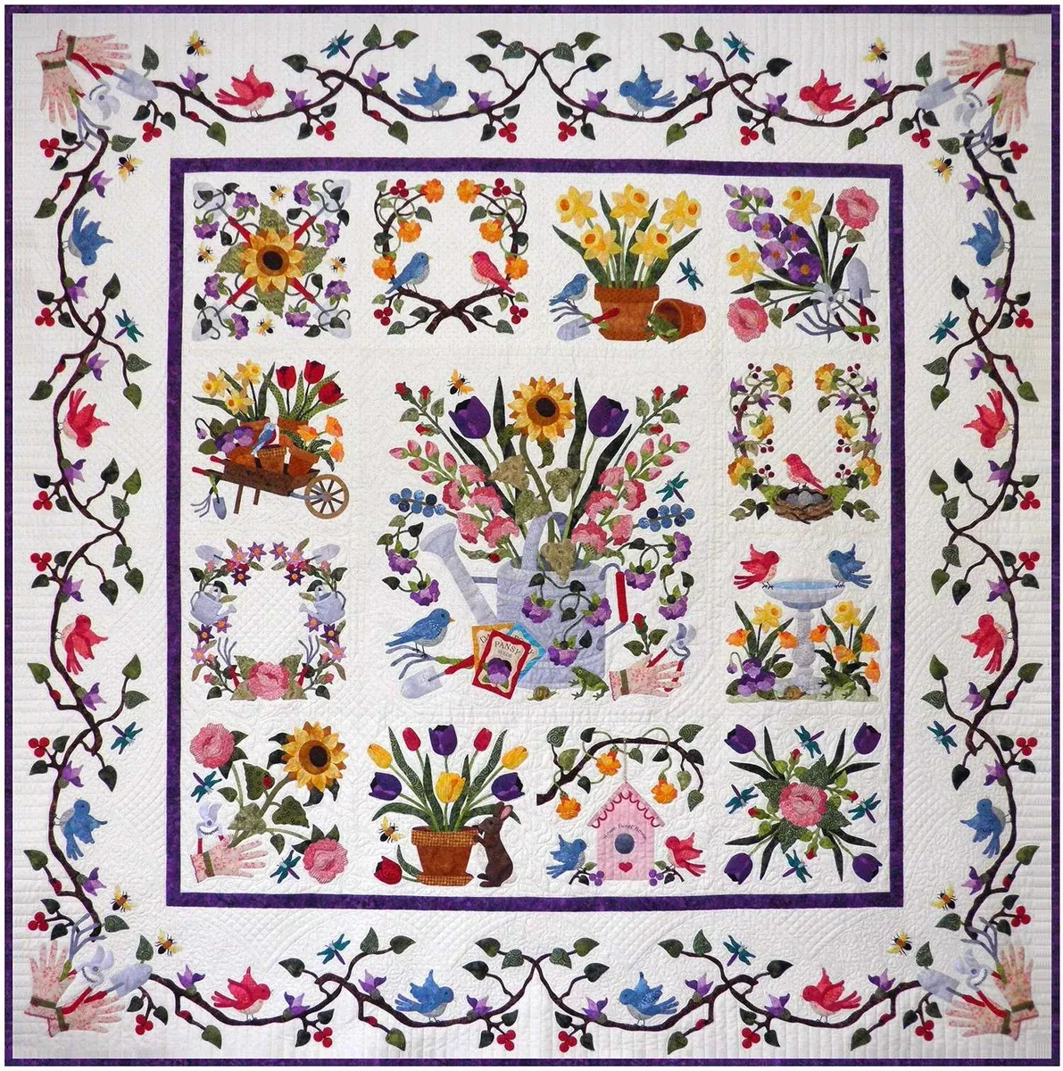 Baltimore Spring Block of the Month Pattern Set by Pearl Pereira