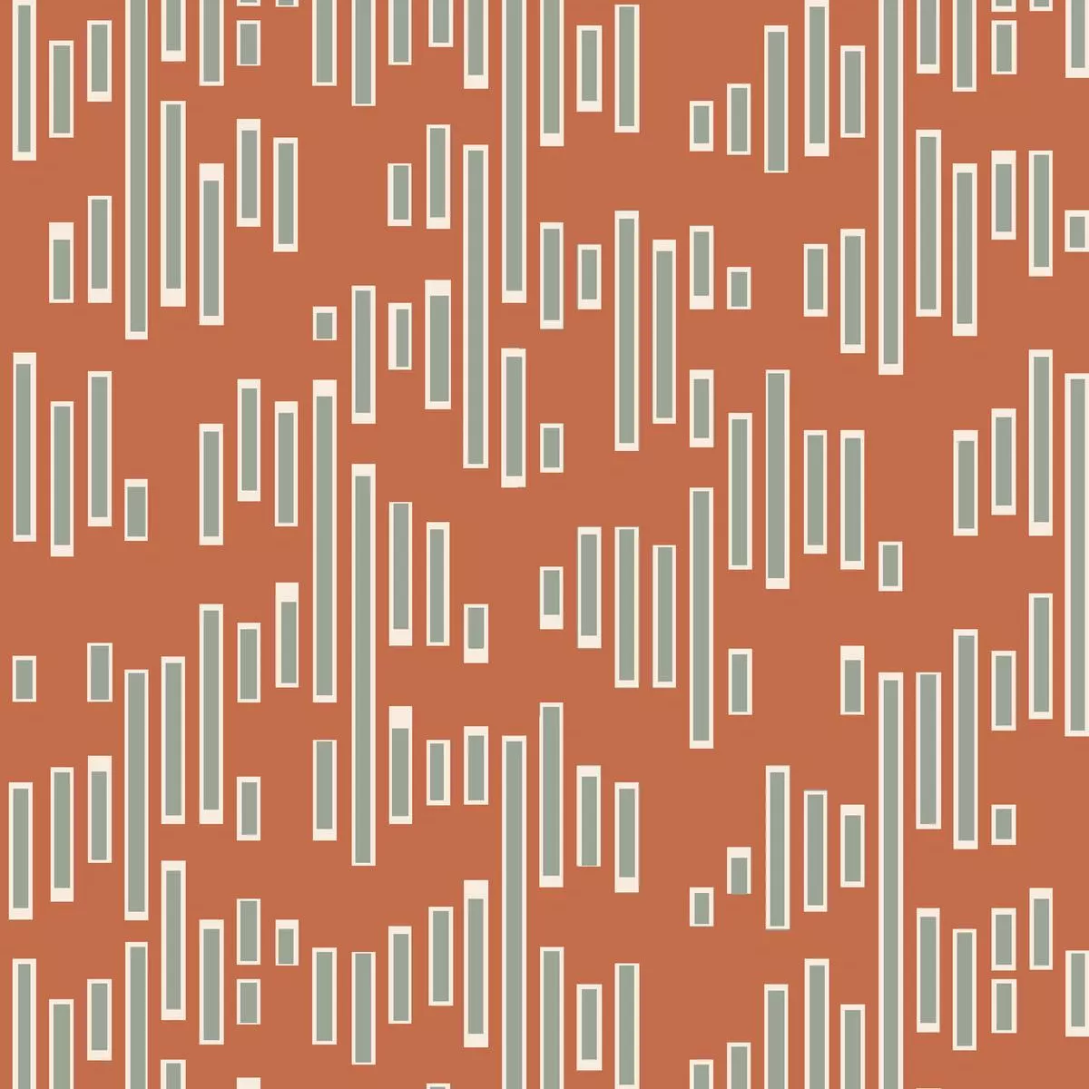Bar Medley on Orange Fabric