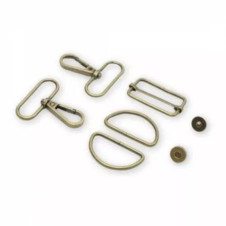 Basic Hardware Set 1.5" Antique Brass --- Sallie Tomato
