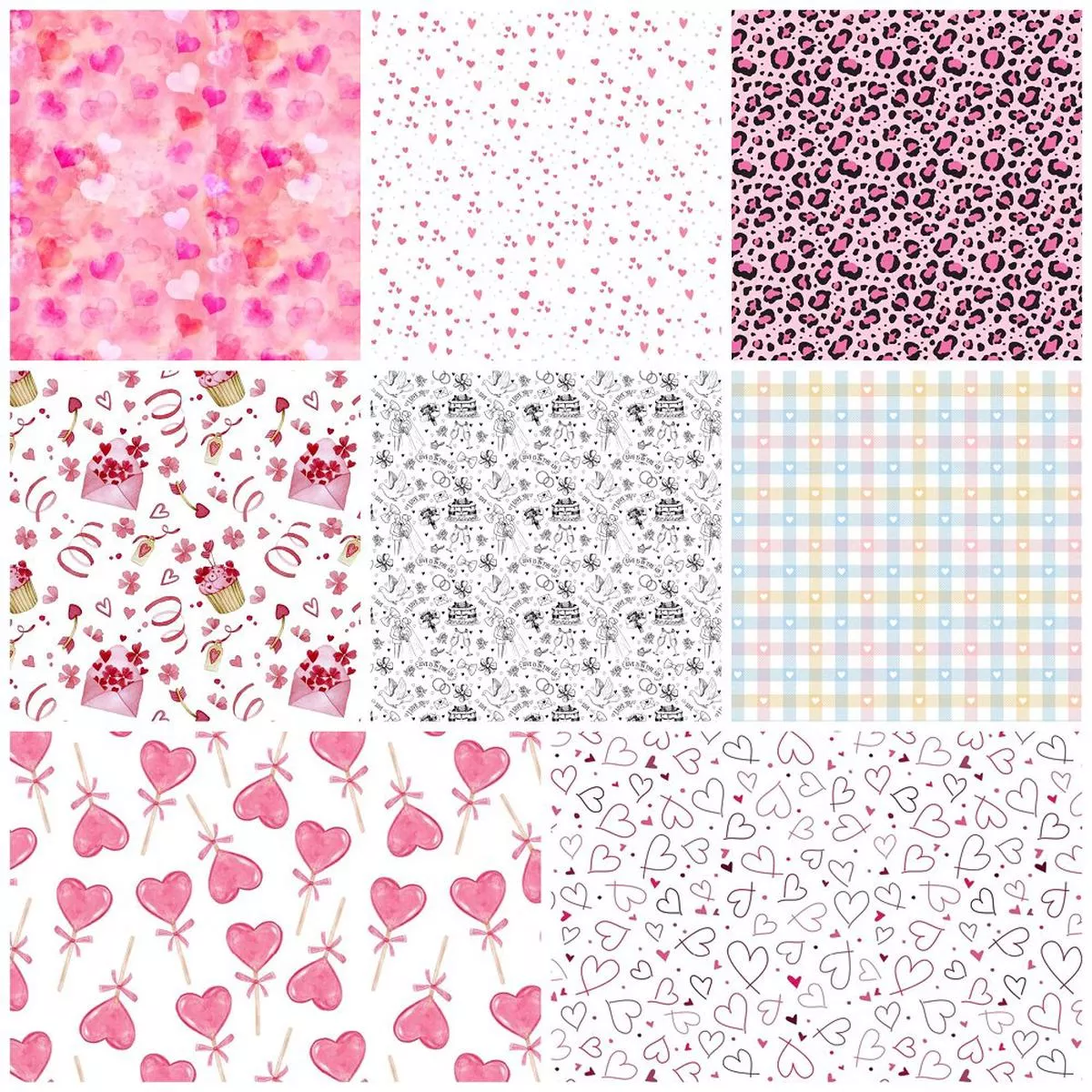 Be Mine Fat Quarter Bundle – 8 Pieces