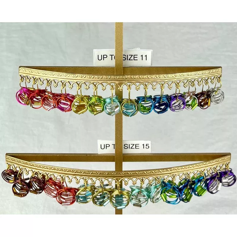 Beaded Stitch Markers | Jumbo Round