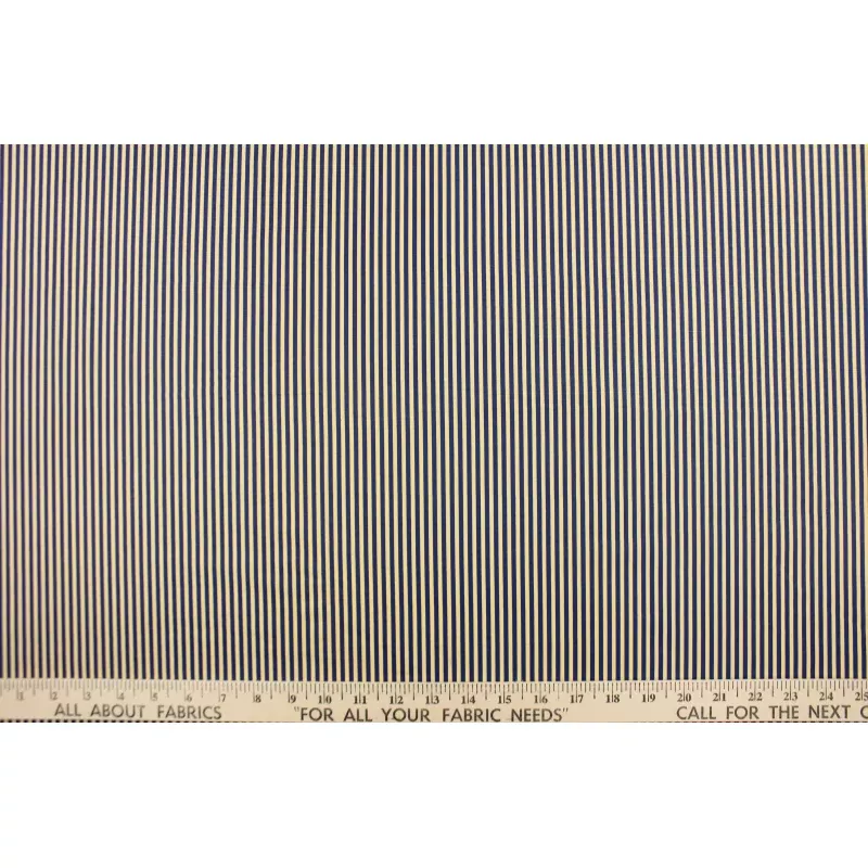 Benartex Stripes in Royal/Orange
