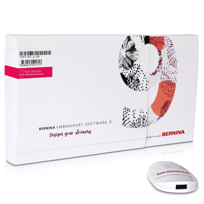 BERNINA Embroidery Software 9 DesignerPlusFull version with Wi-Fi Device
