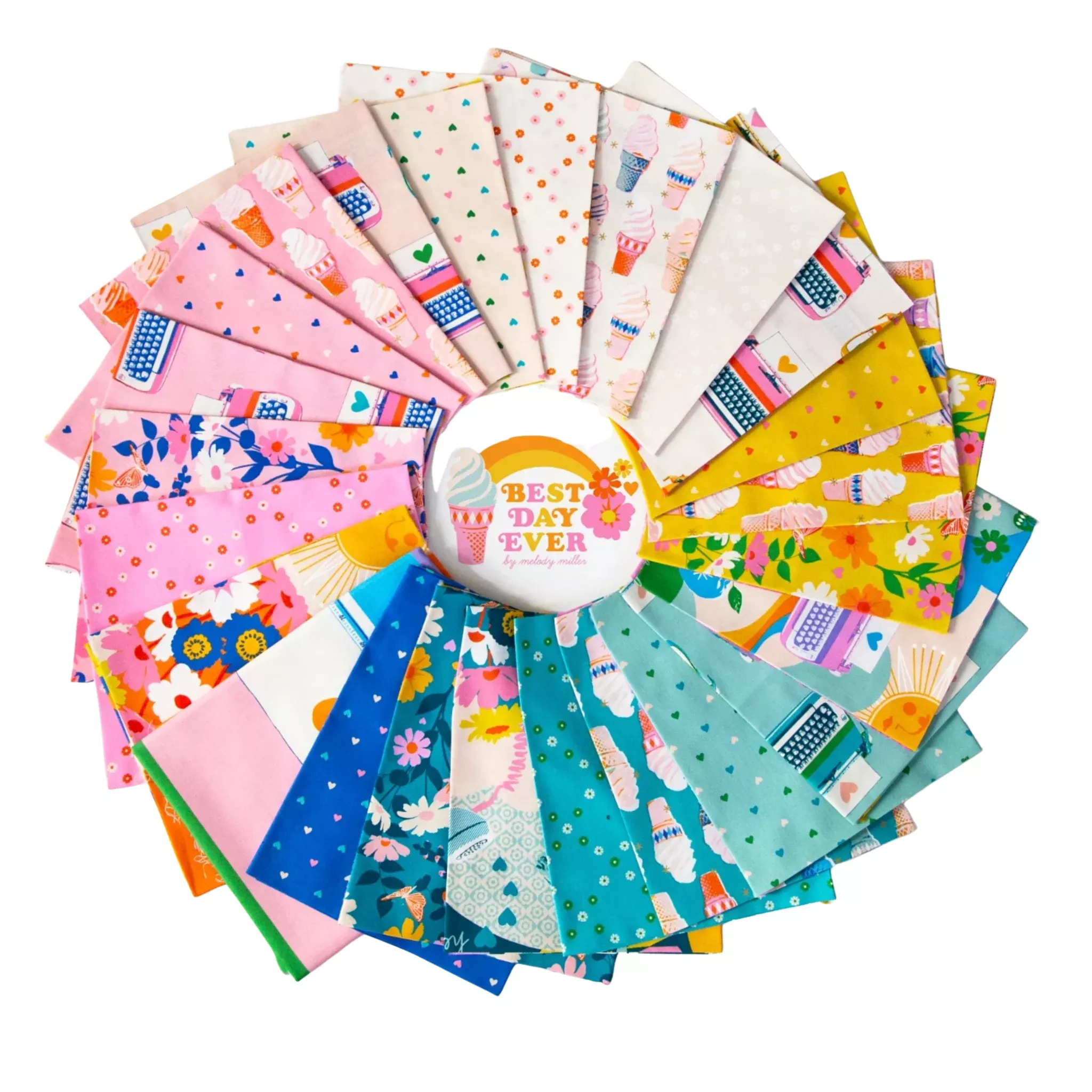 Best Day Ever 23pc Fat Quarter Bundle Plus Panel by Melody Miller