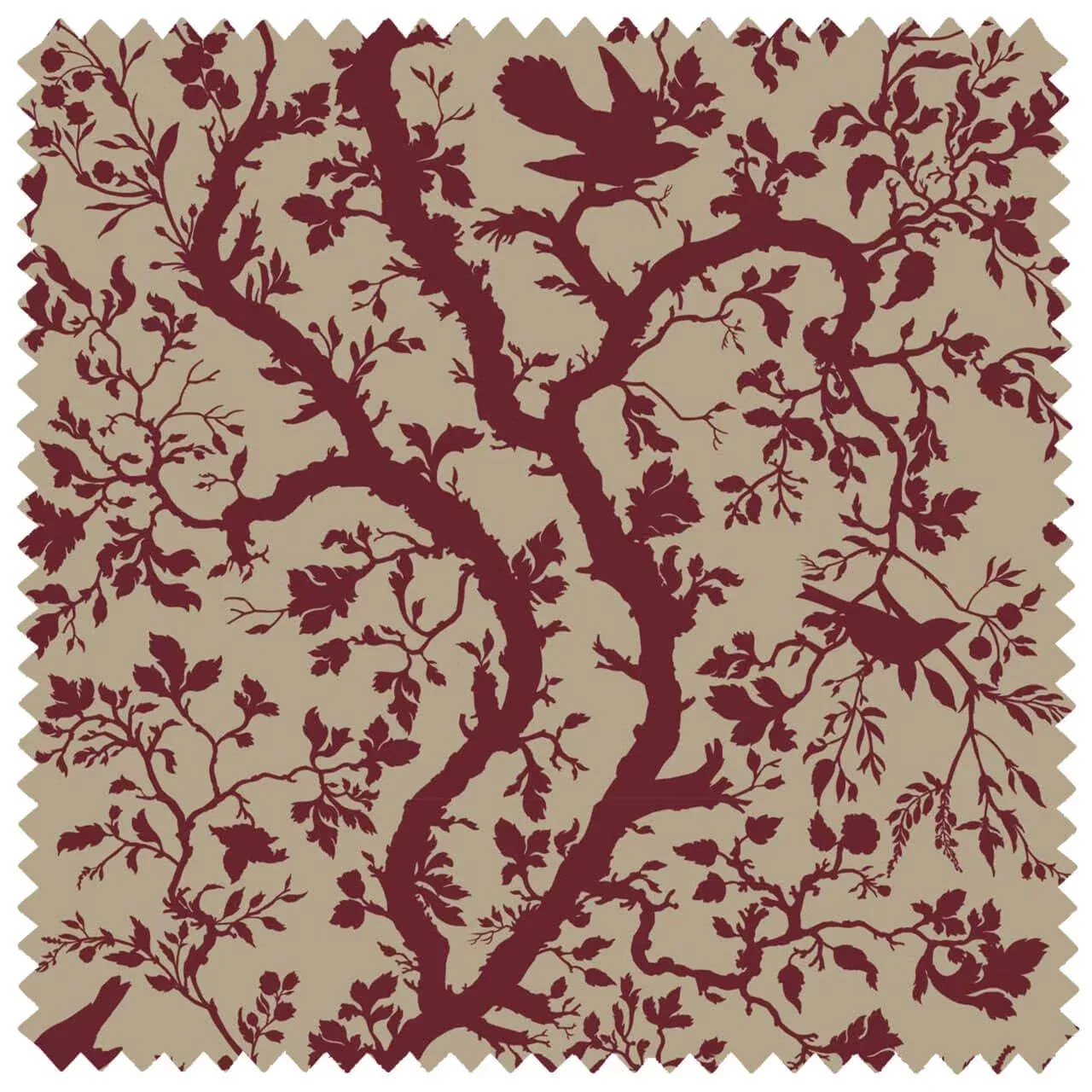 Birdbranch Linen Red