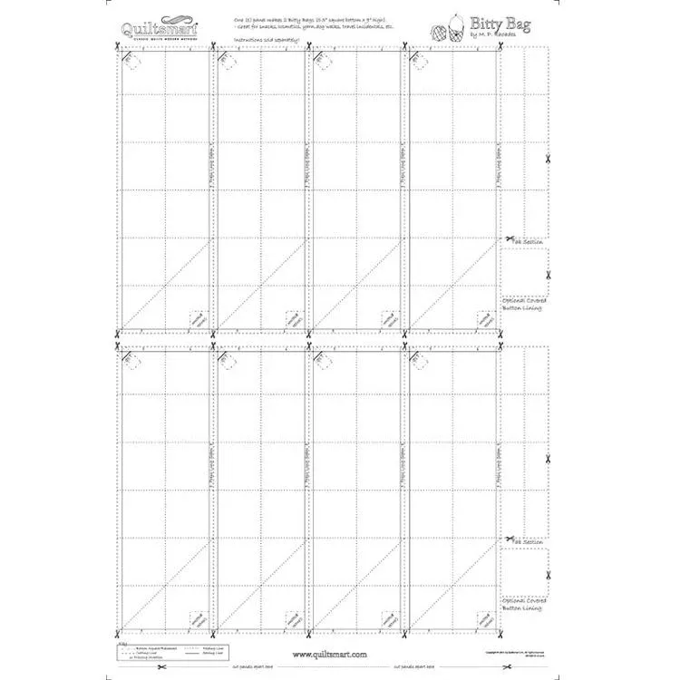 Bitty Bag Printed Fusible Interfacing by Quiltsmart