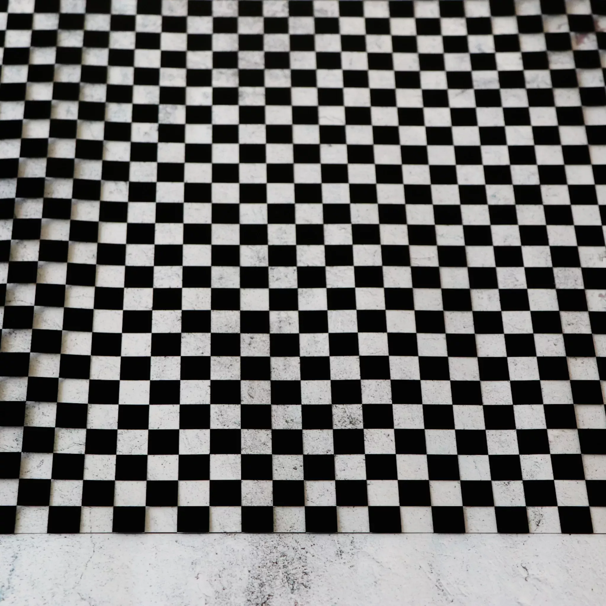 Black Checkerboard Print Clear TPU Vinyl