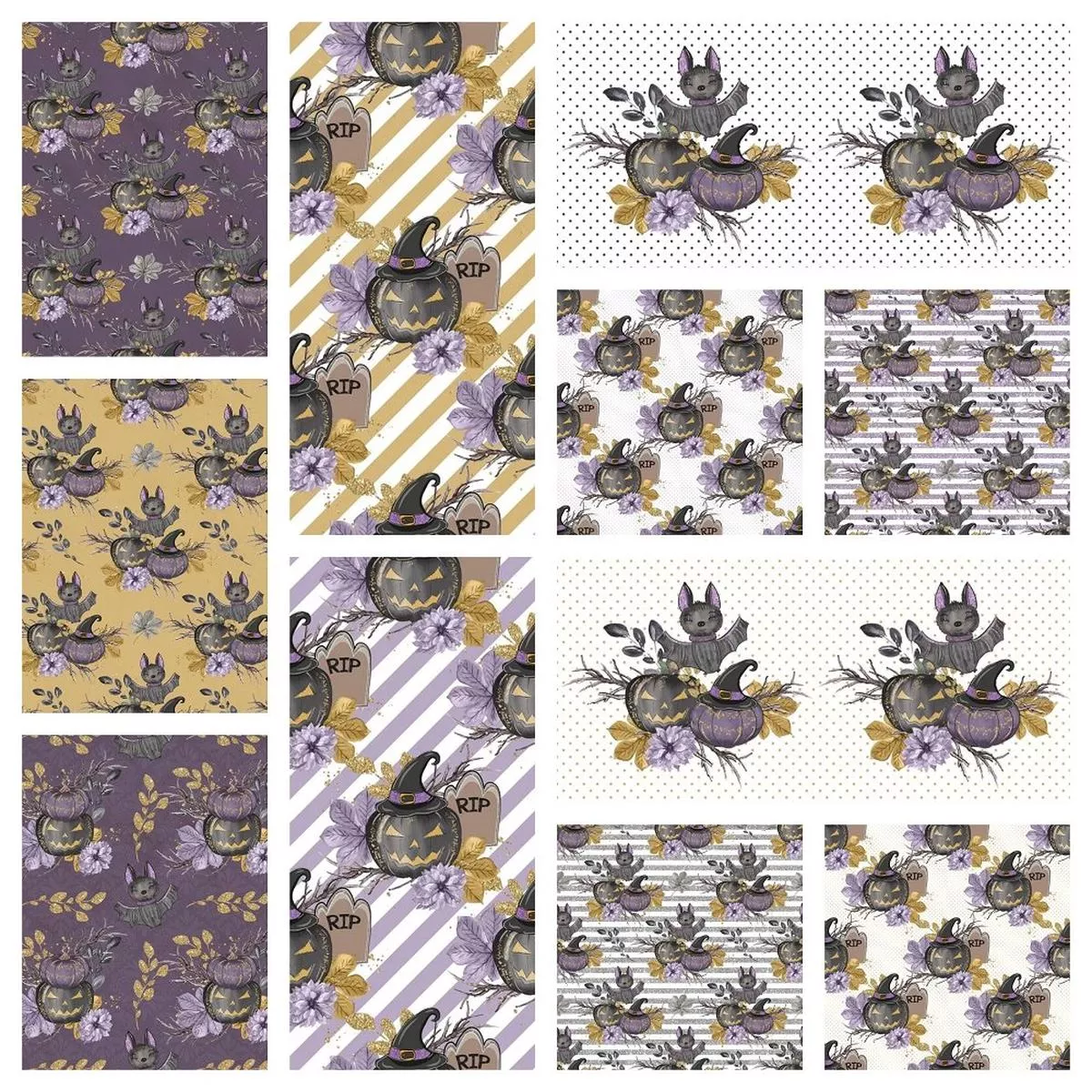 Black Pumpkins Charm Pack – 11 Pieces