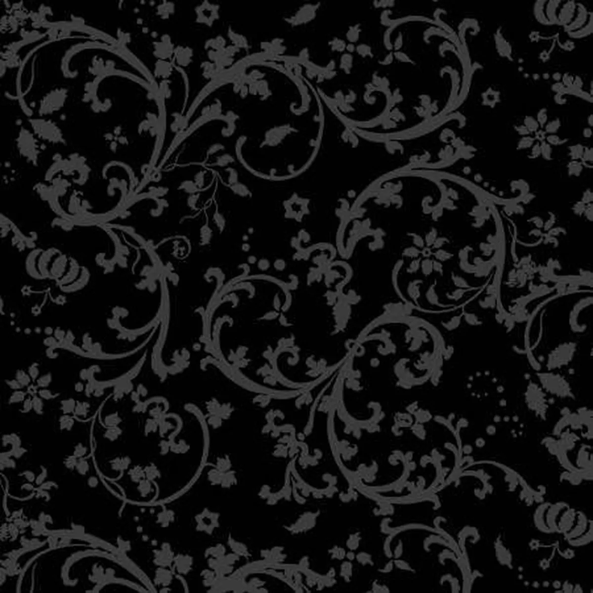 Black with Black Scroll