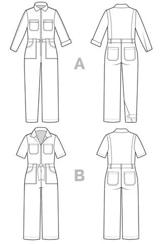 Blanca Flight Suit Pattern -- Closet Core Patterns