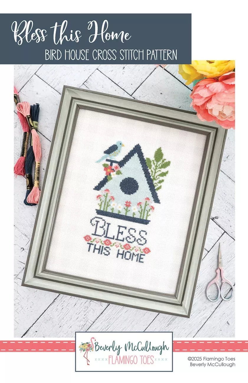 Bless this Home Cross Stitch Pattern