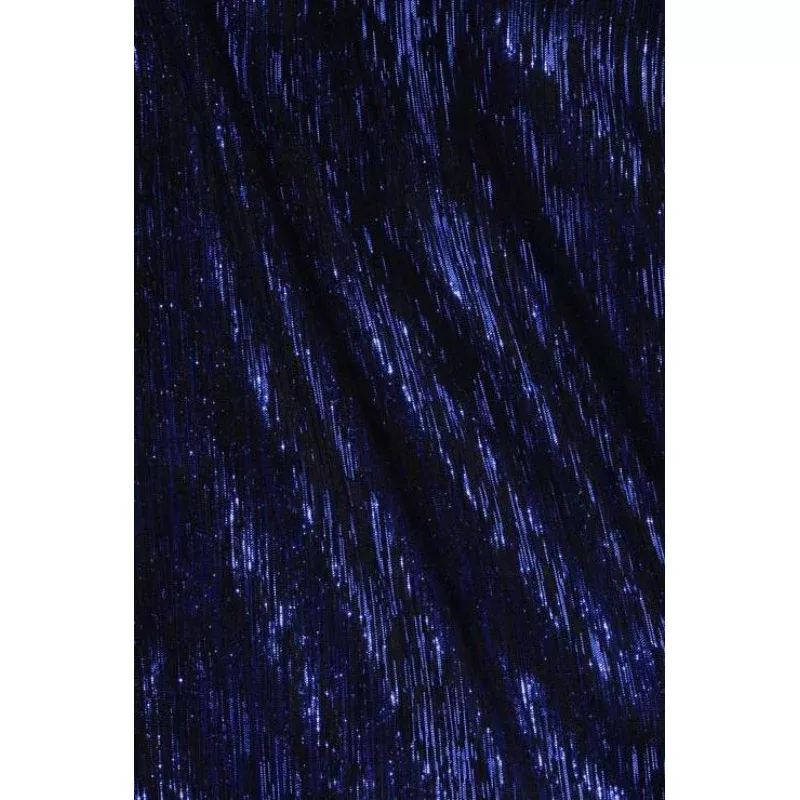 Blue Grape Metallic Shantung Silk Fabric