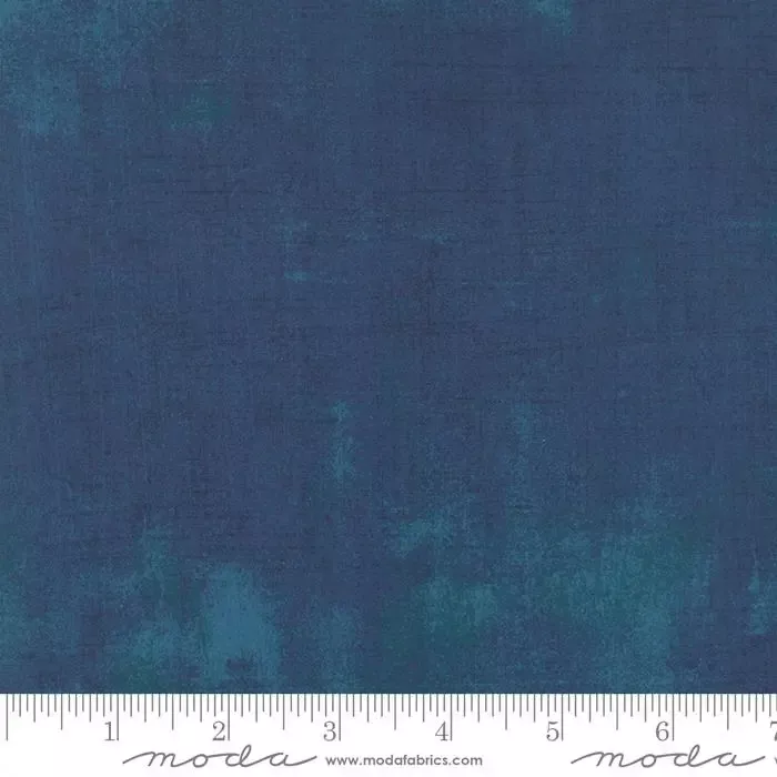 Blue Grunge Basics Prussian Blue 44"/45" Per Yard