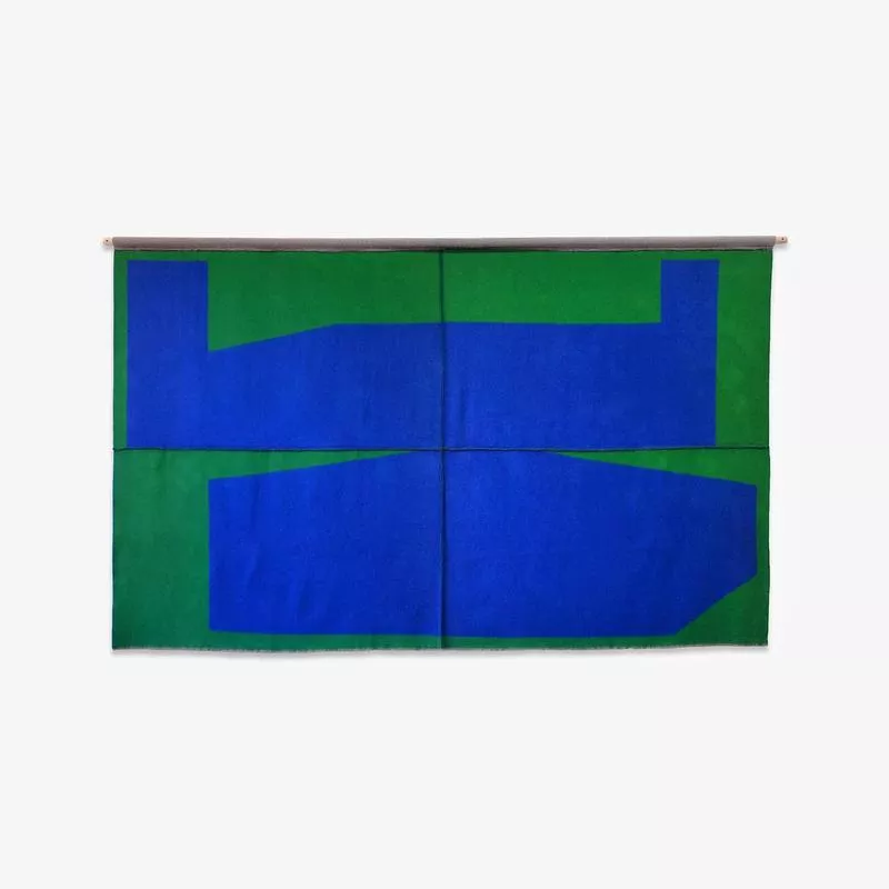 Blue on Green
