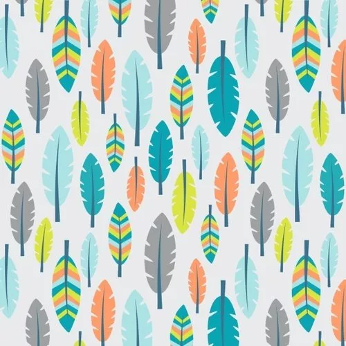 Boho Baby - Blue Feathers